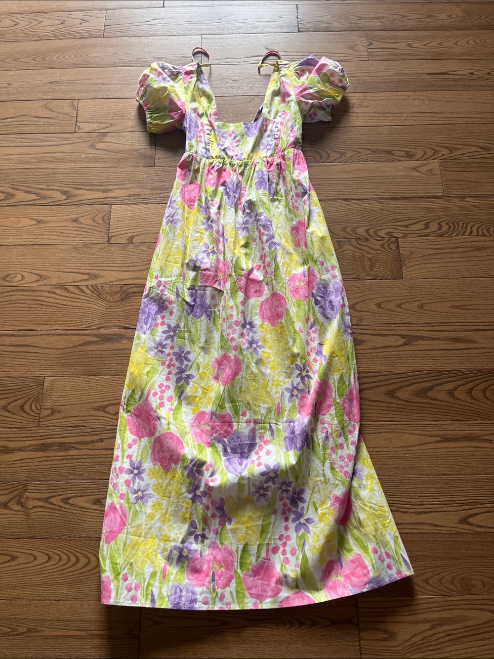 Show Me Your MuMu Pink Yellow Purple Floral Maxi Dress - Picture 2 of 6
